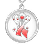 Oral Cancer Ribbon Angel In Memory Personalized Necklace
