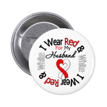 Oral Cancer Ribbon Support Husband Buttons