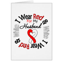 Oral Cancer Ribbon Support Husband Cards