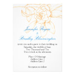 Orange And Blue Wedding Invitations invitations