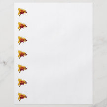 Orange and Magenta Orchid Personalized Flyer