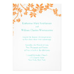 Orange And Turquoise Wedding Invitations invitations