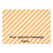 Orange and White Striped Announcements