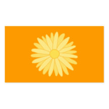 Orange and Yellow Floral Design. Business Cards