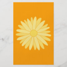 Orange and Yellow Floral Design. Flyers