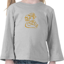 Orange baby outline shirt