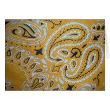 Orange Bandanna Greeting Card