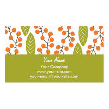 Orange Berries business cards