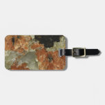 Orange, Black and Clear Quartz Tag For Luggage