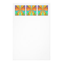 Orange Butterfly Customized Stationery