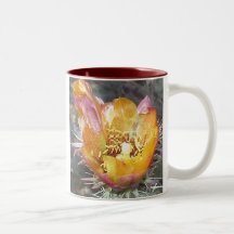 Orange Cactus Flower Mug