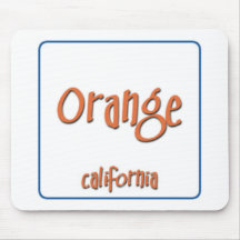 Orange California BlueBox Mousepads