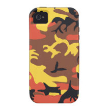 Orange Camouflage Tough™ iPhone 4 Case