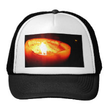 Orange Candle Mesh Hats