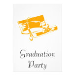 Orange Cap & Diploma Invitation