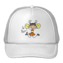 Orange Cheerleader Tshirts and Gifts Hats