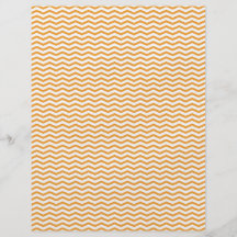 Orange Chevron/Zig Zag Scrapbook Paper Flyers