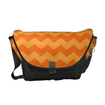 Orange chevrons courier bags