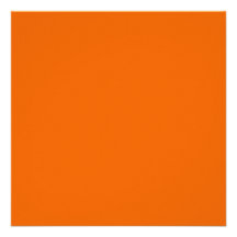Orange Colour 5.25 inch Square Personalized Invite