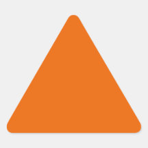 Orange Colour Triangle Triangle Stickers