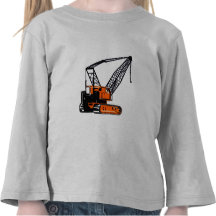 Orange Construction Crane Shirts