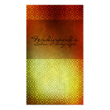 Orange Contemporary Salon & Sp Business Card Template