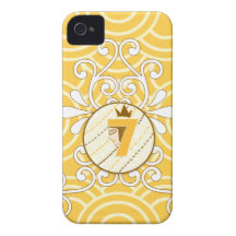Orange Cream Circle Iphone 4/4s iPhone 4 Case