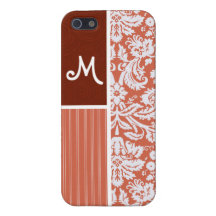 Orange Damask Pattern Case For iPhone 5