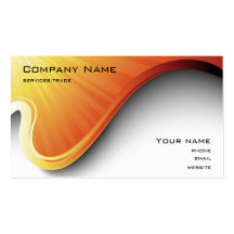 orange design business card