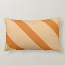 Orange Diagonal Stripe American Mojo Throw Cushion Pillow