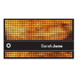 Orange Disco LIghts Business Card Template