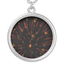 Orange Flash and Twinkle Pendant
