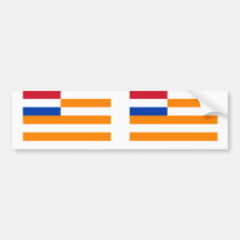 Orange Free State, South Africa flag Bumper Stickers