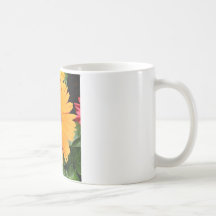 orange gerbera coffee mug