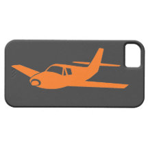 Orange grey aeroplane iphone 5 case