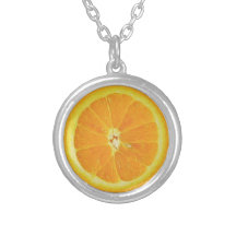 ORANGE-HALF NECKLACE
