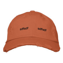 orange hat embroidered hat