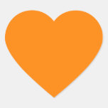 Orange Heart Sticker