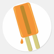 ORANGE ICE POP sticker