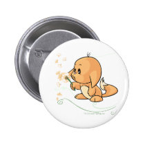 Orange Kacheek wishing on a dandelion buttons