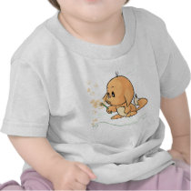 Orange Kacheek wishing on a dandelion t-shirts