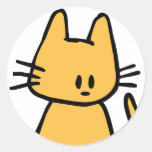Orange Kitty Sticker