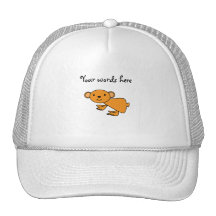 Orange koala mesh hats