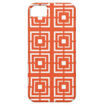 Orange Lattice iPhone 5 Case