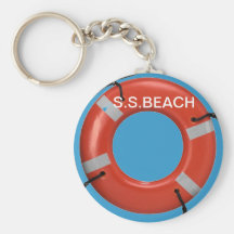 ORANGE LIFE SAVER KEY CHAIN