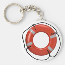 ORANGE LIFE SAVER KEYCHAIN