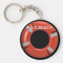 ORANGE LIFE SAVER KEYCHAIN