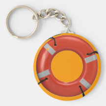 ORANGE LIFE SAVER KEYCHAIN