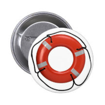 ORANGE LIFE SAVER PINBACK BUTTONS