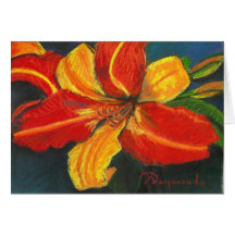 Orange Lily Greeting Card